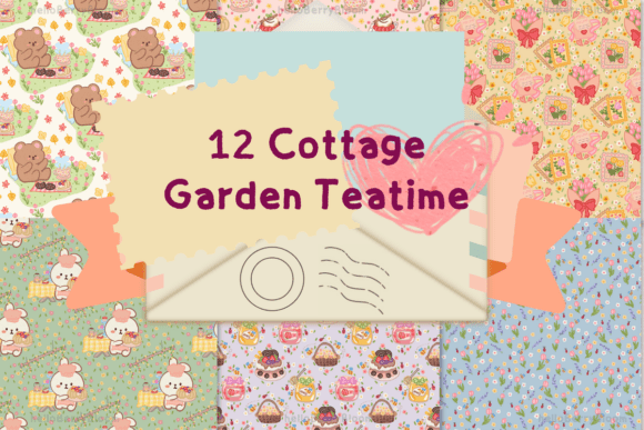 12 Cottage Garden Seamless Patterns for Dreamy Creative Projects