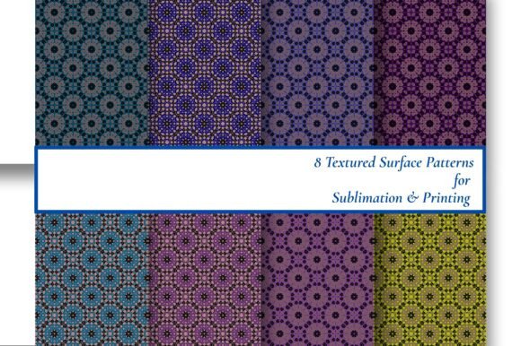 8 Ornate Jewel Tone Seamless Patterns: A Timeless Design Resource for Creative Projects