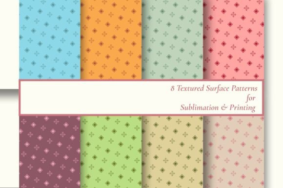 8 Vintage Floral Surface Patterns: A Timeless Resource for Creative Projects