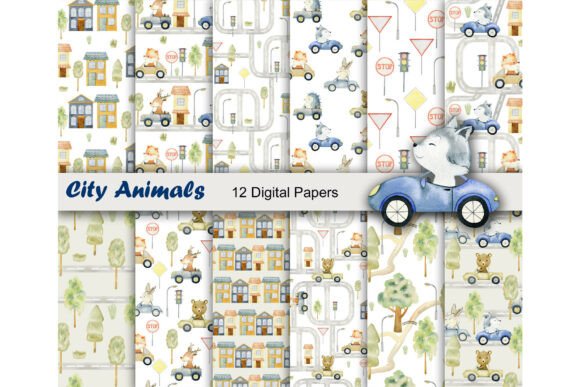 Animals Seamless Patterns