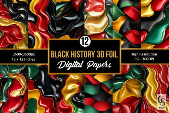 Black History Month 3D Foil Patterns: Elevating Creativity and Purpose in Design