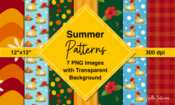 Bringing the Joy of Summer into Creative Projects with Fun PNG Pattern Papers