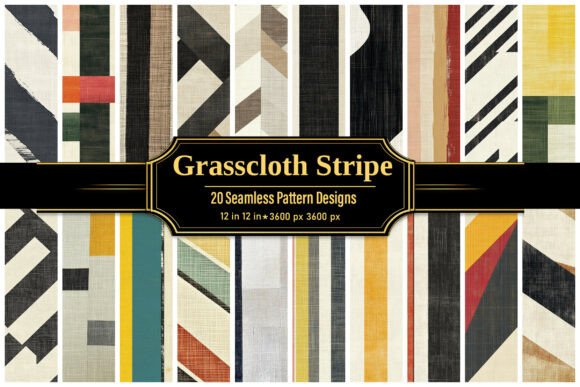 Geometric Stripe Patterns Bundle: A Modern Twist on Classic Design