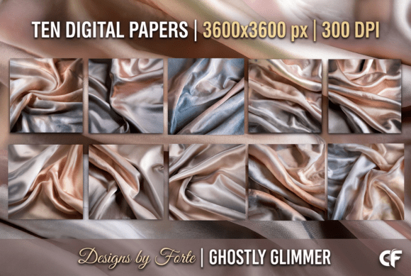Ghostly Glimmer Seamless Patterns: Elevating Design with Ethereal Elegance