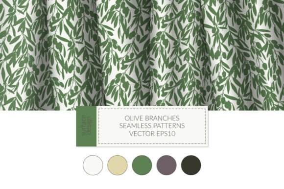 Olive Branches Seamless Patterns: Elevating Design in the Food and Lifestyle Industries