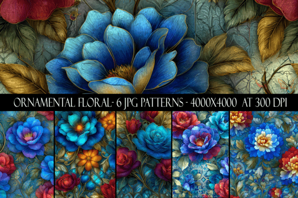 Ornamental Floral Seamless Patterns