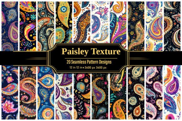 Paisley Seamless Patterns Collection