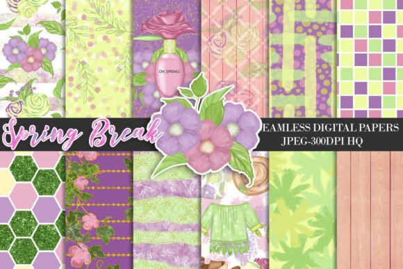 Spring Garden Seamless Patterns: A Versatile Design Resource for Creative Projects