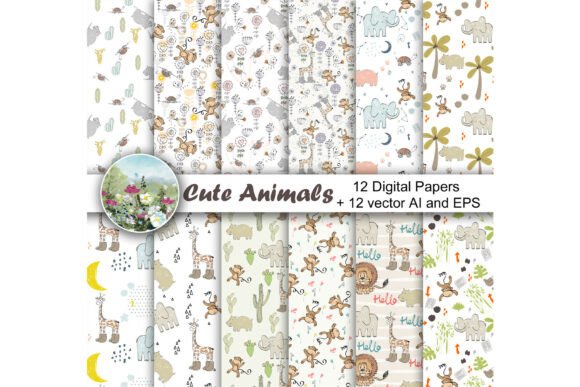 Vector Animals Seamless Patterns: A Versatile Design Resource